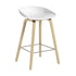 About a Stool AAS 32 Bar Stool Low Soaped Oak Base